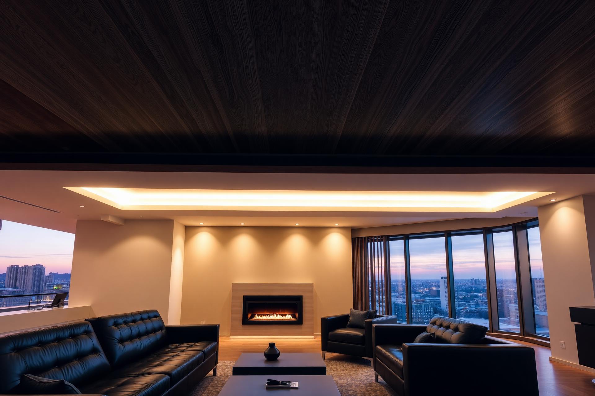 Rich Wood-Grain Lounge